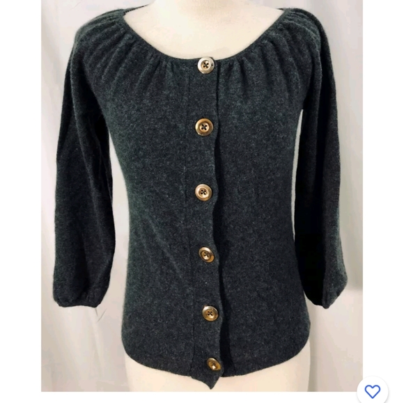 ❄️AK Anne Klein Women's 100% Cashmere Cardigan Sweater - Picture 3 of 6